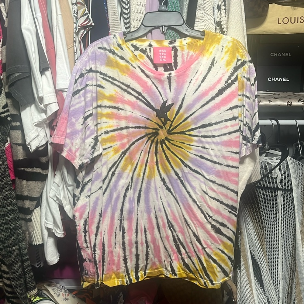 One teaspoon tie dye logo tee
